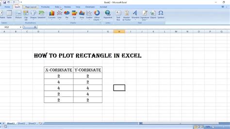 How To Plot Rectangle In Excel Youtube