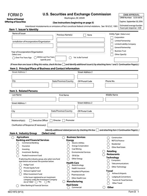 Form D Filing Fill Out And Sign Online Dochub