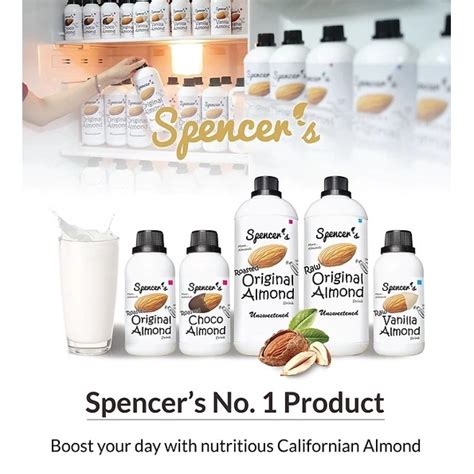 Jual Spencer S Almond Milk 1000ml Unsweetened Original Raw Roasted