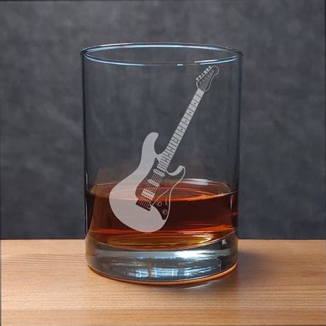 Guitar Pick Whiskey Glass For Him Etsy