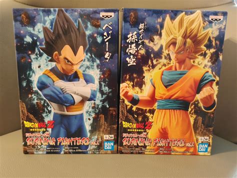 Dragon Ball Z Burning Fighters Vol 2 Vegeta Son Goku Figure