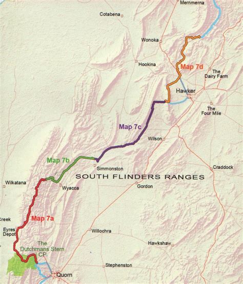 Heysen Trail Sheet Map 7 Edition 2 2021 Dutchmans Stern