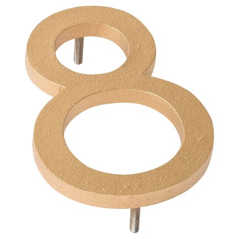 Gold Modern Individual House Number