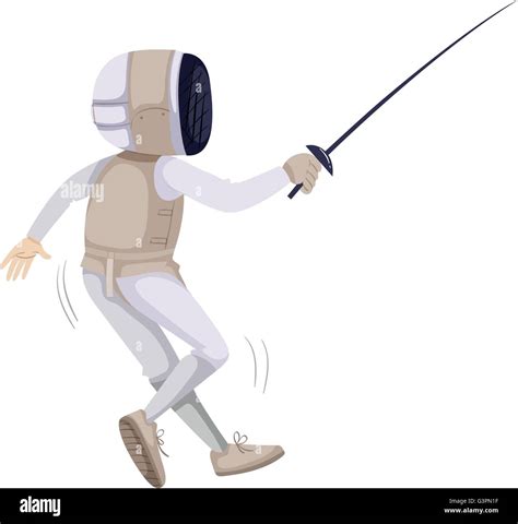 Sword Fencing Stock Vector Images Alamy