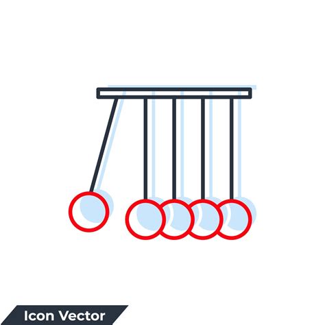 Cuna De Newton Ilustraci N De Vector De Logotipo De Icono De P Ndulo