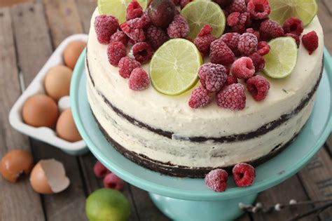 Naked Cake Mit Mascarpone Limetten Creme Cuplovecake