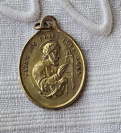 ANCIENNE MÉDAILLE RELIGIEUSE De Saint Luc et N Dame de CAMBRAI Icône