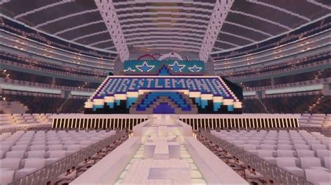 Wwe Wrestlemania 38 Stage Minecraft Youtube