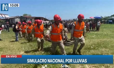 Simulacro nacional de lluvias intensas y peligros asociados se realizó