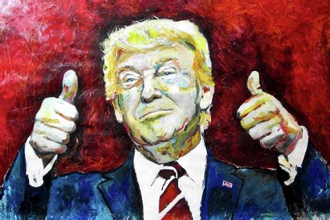 President Donald Trump Painting By Marcelo Neira