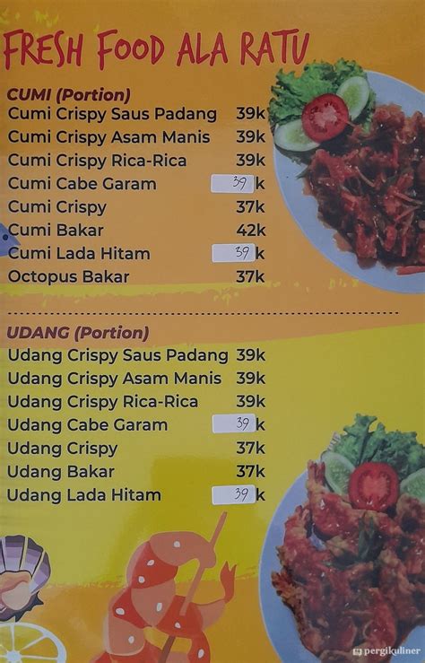 Selalu Diperbarui Menu Ratu Seafood Bekasi Selatan Bekasi