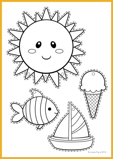 Preschool Worksheets Summer Theme Worksheets Library