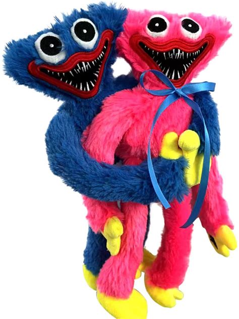 2PCS Poppy Playtime Huggy Wuggys Plush Cartoon Plush Toy Horror Game