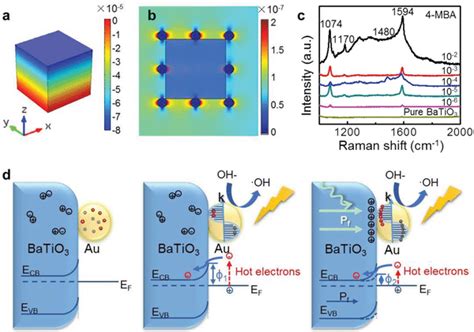 A Illustration Of The Simulated Piezoelectric Effect In Batio