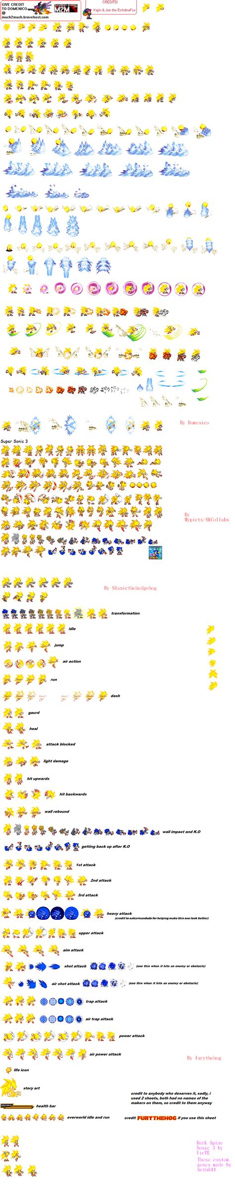 Super Sonic 3 Ultimate Sprites Sheet by Phantom644 on DeviantArt