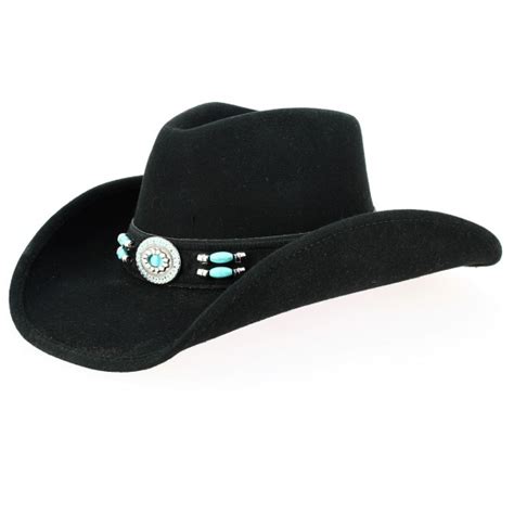 Chapeau Cowboy Jewel Of The West Feutre Noir Bullhide Reference