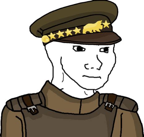 Wojak Eroican Land Resistance Partisan Commander Officer Blank Template