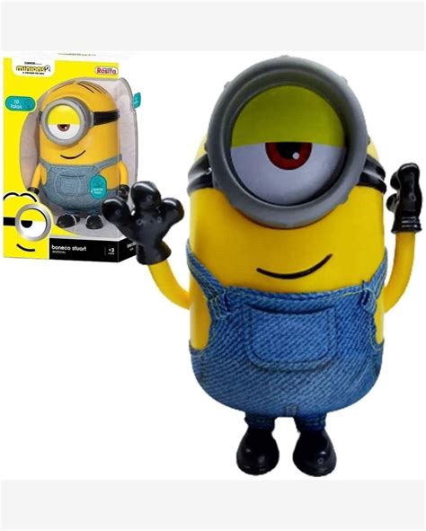 Riachuelo Boneco Minions Stuart Musical Fala Frases Original Rosita