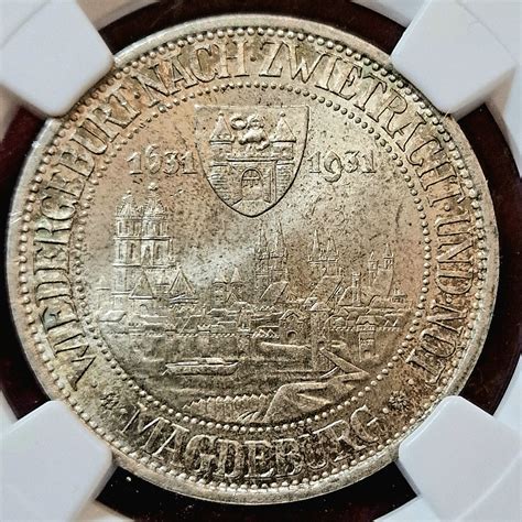 Deutschland Weimarer Republik Germany 3 Mark Commemorative Coin 1931 A