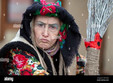 Baba Yaga. Fairy tale character evil grandmother from Russian fairy tale. Halloween costume ...