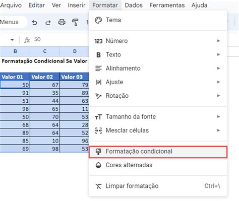 Formatação Condicional Se Valor Entre Dois Números Excel e Google