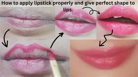 Lips Contour Applicationhow To Apply Lipstick Properly And Give Perfect Shape To Lips Youtube