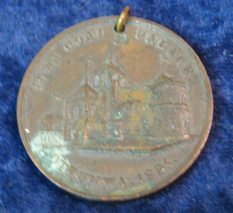 888. 1891 Ottumwa, Iowa Coal Palace Medal. Detector Find.