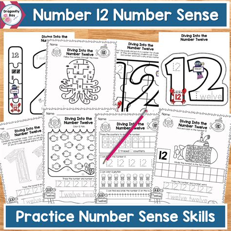 Number Number Sense Worksheets Color By Codes And Center Activities