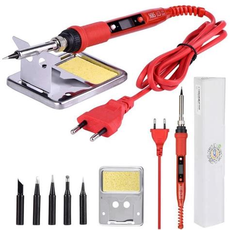 Kit de Soudage Électronique 220V 80W Fer à Souder Portable Régulateur