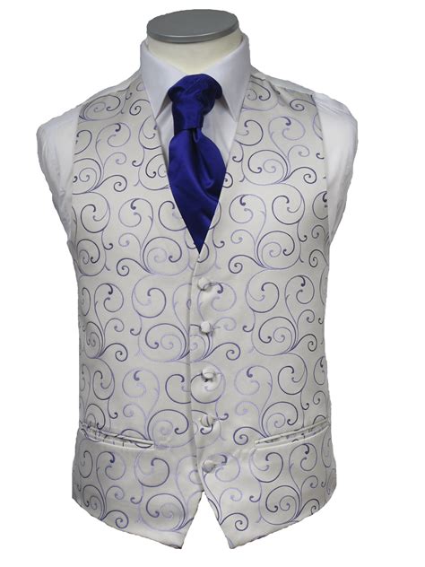 Ooh La La Purple And Lilac Waistcoat An Elegant Swirl Design Traditional