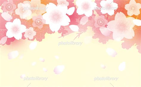 桜の舞う 背景イラスト素材 イラスト素材 [ 7002636 ] フォトライブラリー Photolibrary