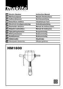 Manual de uso Makita HM1800 Martillo de demolición