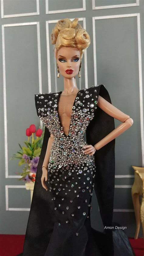 Amon Design Gown Outfit Dress Fashion Royalty Silkstone Barbie Model Doll Fr 1908838586