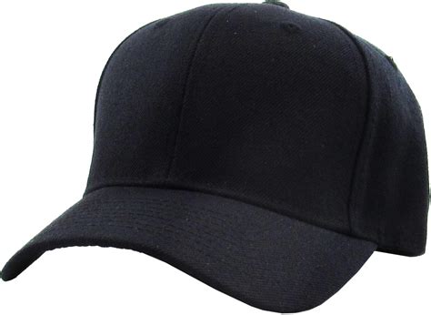 Solid Curved Brim Fitted Baseball Cap Walmart