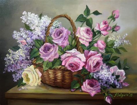 LILIAC SI TRANDAFIRI Tablouri De Suflet Si Vis Flower Painting