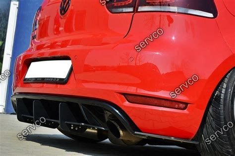 Difuzor Spoiler Prelungire Splitter Bara Spate Volkswagen Golf 6 Mk VI