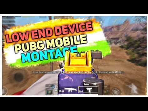 LOW END DEVICE PUBG MOBILE MONTAGE PUBG MOBILE MONTAGE GAMEPLAY