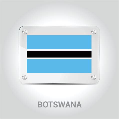 Botswana flag design vector 13337171 Vector Art at Vecteezy