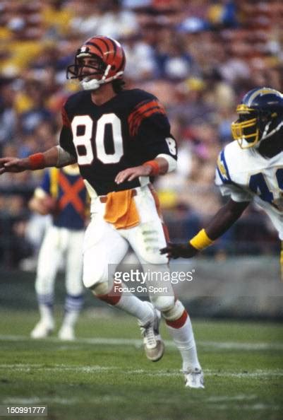 Wide Receiver Cris Collinsworth Of The Cincinnati Bengals Runs A Pass