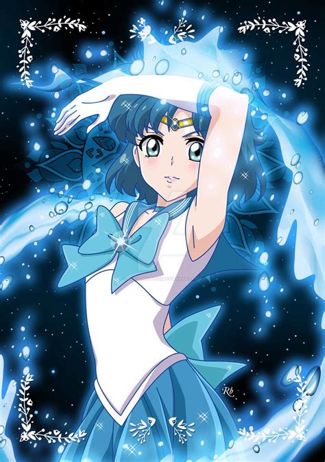 Sailor Mercury Crystal By Riccardobacci On Deviantart Sailor Moon Manga Sailor Mercury