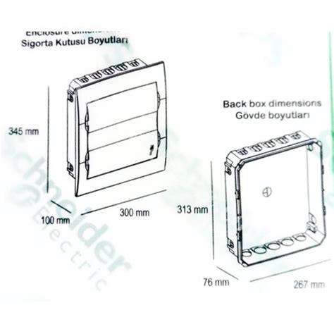 Schneider 24 Lü Sıva Altı Sigorta Kutusu Ez9e212s0f