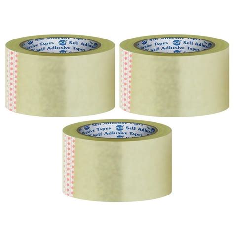 Transparent Saras Plain Meters Bopp Tapes For Goods Packaging At Rs