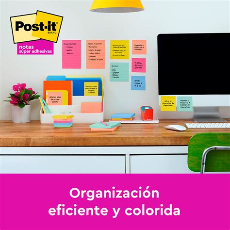 Notas Adhesivas 3m Post It Summer Joy Colores 7 6 X 7 6 Cm Office