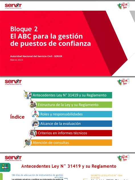 Bloque 2 El Abc Para La Gestión De Puestos De Confianza Pdf