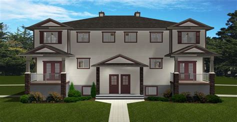 4 Plex Plan 2013746 A 4 Plex With Suites In The Basement Has Been