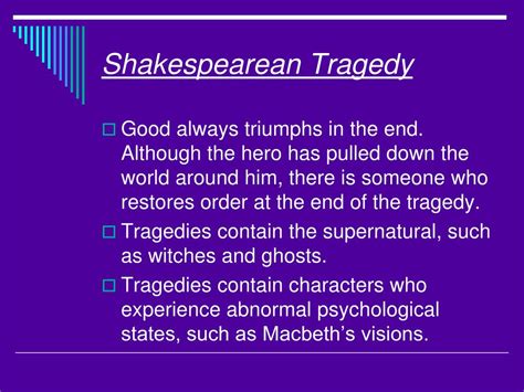 Ppt Elements Of The Shakespearean Tragedy Powerpoint Presentation