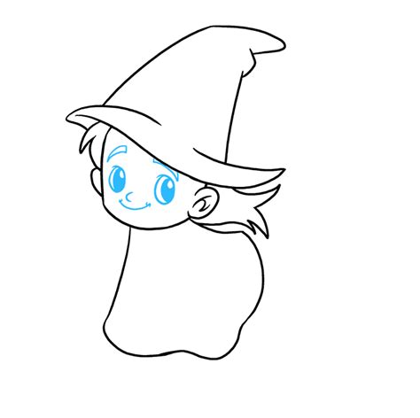 How To Draw A Witch Really Easy Drawing Tutorial