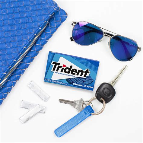 Trident Original Flavor Sugar Free Gum 12 Packs Of 14 Pieces 168