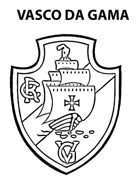 Blog De Geografia Escudo Do Vasco Da Gama Desenho Para Imprimir E