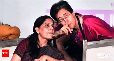 Delhi Cm Sunita Atishi Meet Cm In Jail Update Him On Schools Health Delhi News Times Of